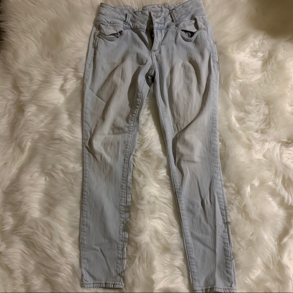 Light blue skinny jeans